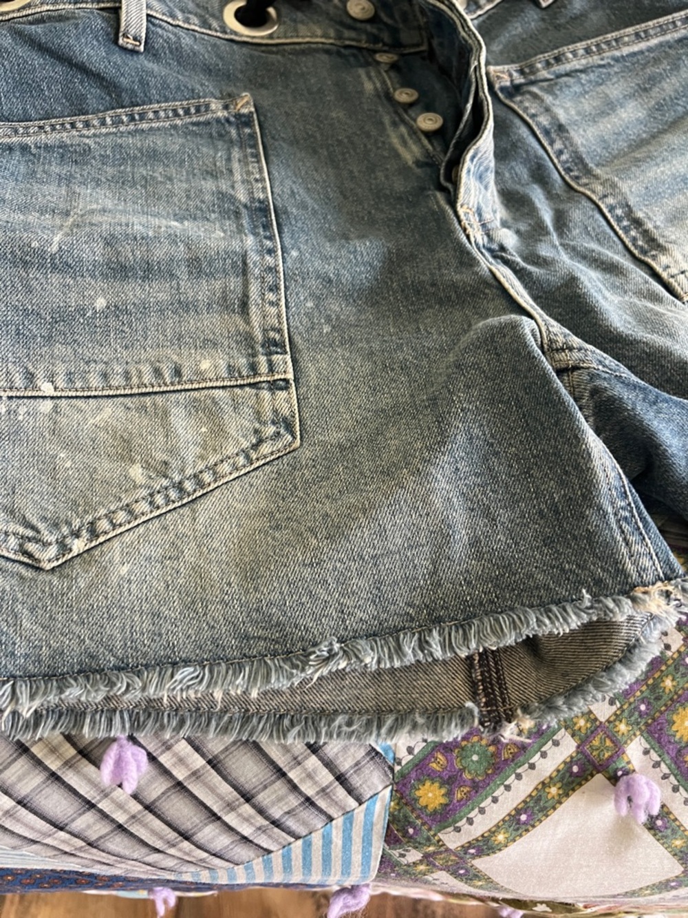 Free People denim shorts in very good condition. - Picture 12 of 12
